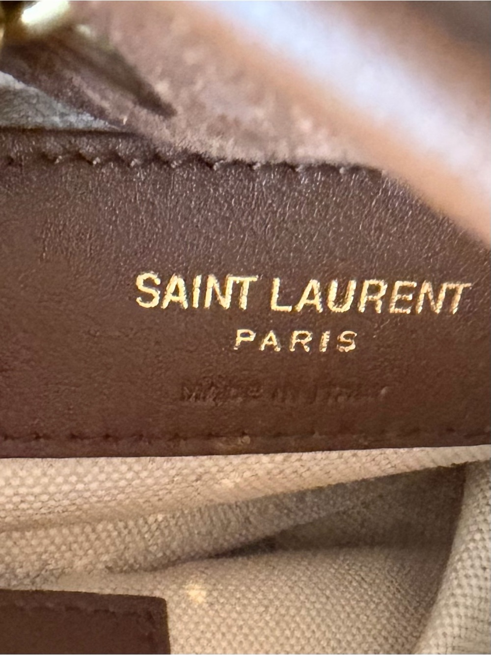 Yves Saint Laurent YSL mini Joe bucket shearling suede bag RETAIL 2,190 - Picture 11 of 14